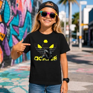 Tricou Batman Dark Knight Yellow Oval Urban Hero Design, din bumbac 100%, tricou negru, Copii | Dama | Barbat - Img 7