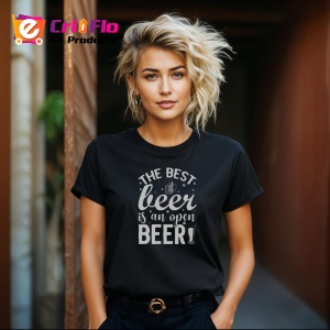 Tricou Best Beer Quote, din bumbac 100%, tricou negru, Dama | Barbat - Img 6