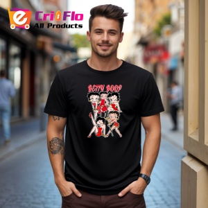 Tricou Betty Boop personaj iconic cu stil vintage si atitudine jucausa, Copii | Dama | Barbat , tricou negru - Img 10