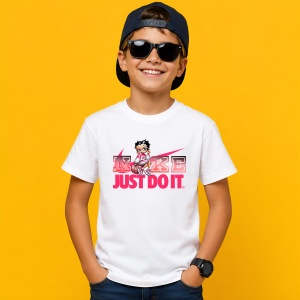 Tricou Betty Boop Pink Glamour Street Style Urban Chic, din bumbac 100% Copii | Dama | Barbat