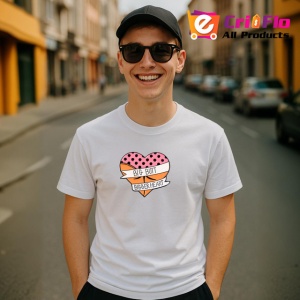 Tricou Big Butt Bigger Heart Inima Bullet, din bumbac 100% , tricou alb pentru Dama | Barbat - Img 7