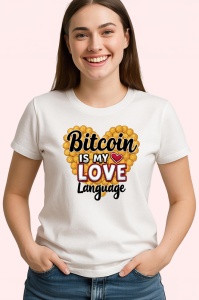 Tricou bitcoin is my love language, bitcoin este limbajul meu al iubirii, Copii | Dama | Barbat - Img 4