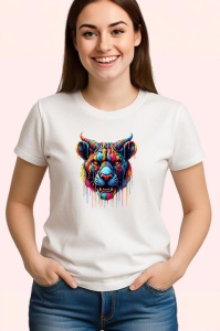 Tricou Bivol curcubeu in stil graffiti digital Copii | Dama | Barbat - Img 3