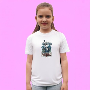 Tricou Blues Runs Through My Veins Chitara, Copii | Dama | Barbat - Img 3