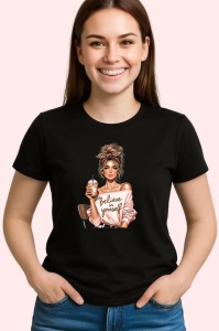 Tricou Boss girl believe in yourself, boss girl crede in tine, Copii | Dama | Barbat , tricou negru