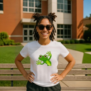 Tricou Broscuta Frog Simpatica - Copii | Dama | Barbat - Img 9