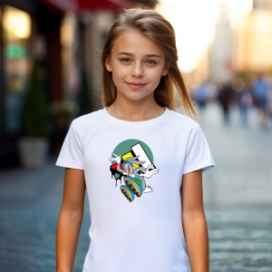Tricou Bugs Bunny Happy Tricou Alb - Copii | Dama | Barbat - Img 5