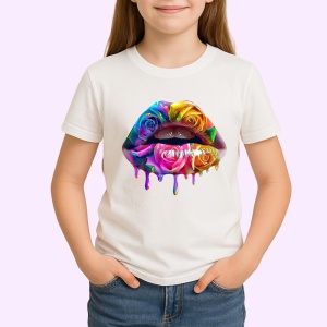 Tricou Buze cocktail de fructe, Lip gloss, Copii | Dama - Img 2