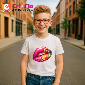 Tricou Buze cocktail de fructe, Lip gloss, Copii | Dama - Img 6