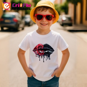 Tricou Buze femeie zmeura si portocala, Lip gloss, Copii | Dama - Img 9