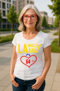 Tricou Cadou 64 ani - Cadou aniverasare Damă
