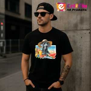 Tricou Caine dog german plaja palarie pepene cocktail, Copii | Dama | Barbat , tricou negru - Img 11