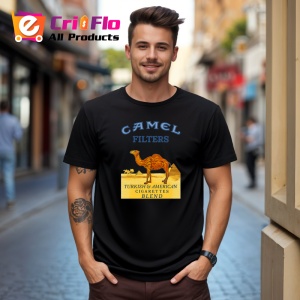 Tricou Camel filters tigari clasice design alb turkish american blend, Copii | Dama | Barbat , tricou negru