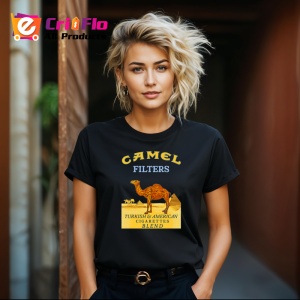 Tricou Camel filters tigari retro pe fundal negru design clasic, Copii | Dama | Barbat , tricou negru - Img 9