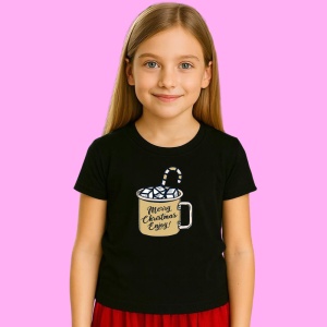 Tricou Cana Merry Christmas Enjoy, din bumbac 100% Copii | Dama | Barbat - Img 3