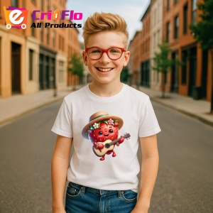 Tricou Capsuna amuzanta de vara cantaret, Fructe, Copii | Dama - Img 5