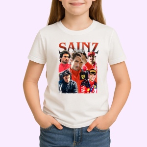 Tricou Carlos Sainz Imagine Cu Colegi Formula 1, Copii | Dama | Barbat - Img 3