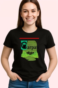 Tricou Carpati tigari romanesti ambalaj vintage cu cerb, Copii | Dama | Barbat , tricou negru - Img 3