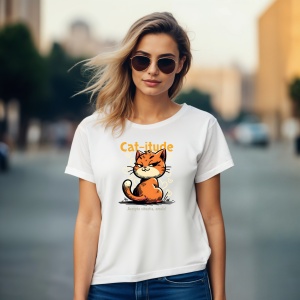 Tricou Cat-itude accepta situatia omule - Copii | Dama | Barbat - Img 10
