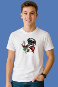 Tricou Catel Cu Ochelari Mos Craciun, din bumbac 100% Copii | Dama | Barbat