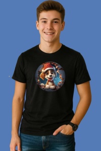 Tricou Catel Mos Craciun, din bumbac 100% Copii | Dama | Barbat - Img 2