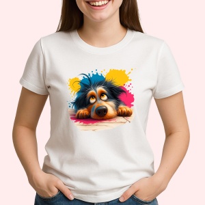 Tricou Catel si pete de culoare - Copii | Dama | Barbat - Img 2