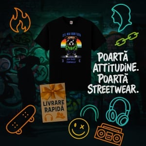 Tricou Cel mai bun tata din toate timpurile Negru, Copii | Dama | Barbat - Img 5