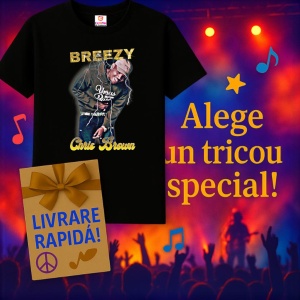Tricou Chris Brown - Hoodie Down, muzica Hip-Hop / Trap, Dama | Barbat | Copii, Culoare Negru - Img 7