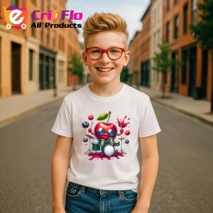 Tricou Cireasa de vara amuzanta tobosar, Fructe, Copii | Dama - Img 5