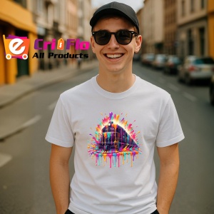 Tricou Cladire futurista in stil graffiti urban Copii | Dama | Barbat - Img 6