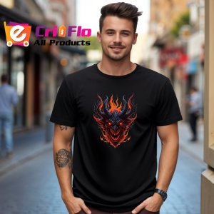 Tricou Clovn inflacarat cu par rosu si fundal alb Copii | Dama | Barbat, culoare negru - Img 6