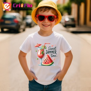 Tricou Cocktail cu pepene rosu text sweet summer time design estival Copii | Dama | Barbat Barbat