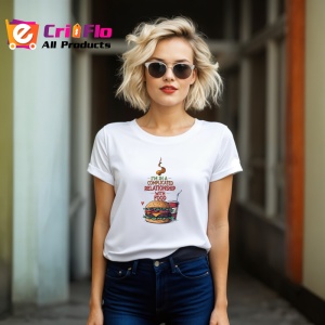 Tricou Complicated Relationship With Food Burger, Copii | Dama | Barbat - Img 12