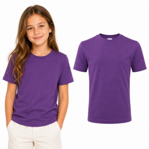 Tricou copii 100% bumbac,pentru fete și băieți 160 gm/², 32 nuanțe, mărimi 4–12 ani - Img 34