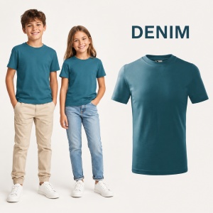 Tricou Copii Basic Malfini – 100% Bumbac, Mânecă Scurtă, 33 Culori pentru Fete și Băieți, Calitate Premium - Img 17