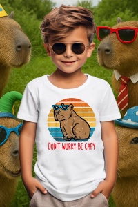 Tricou copii Capybara - Don’t worry be capy 2 - Img 3