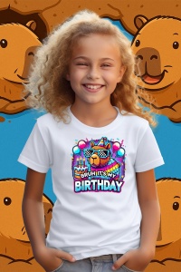 Tricou copii Capybara - It's my birthday