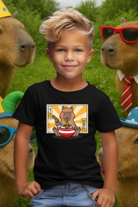 Tricou copii Capybara - Ramen