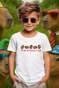 Tricou copii Capybara - This is how I roll - Img 3