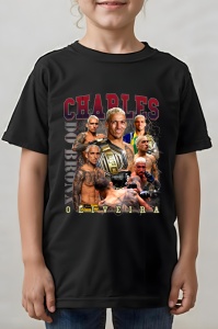 Tricou copii - Charles Oliveira - MMA, Brazilia, luptător, grappling, submission, campion, tehnică, victorie, determinare, atletism - Img 2