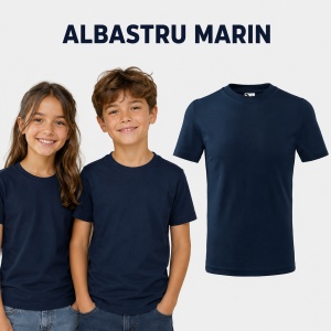 Tricou Copii Clasic Basic Kids, Băiat/Fată, Bumbac 100% Confortabil, 160 g/m², Mărimi 4–12 ani - Img 14