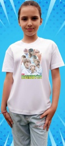 Tricou copii cu formatia BAEKHYUN EXO 1 , din bumbac 100%