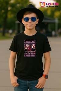 Tricou copii cu formatia BLACKPINK 11 , din bumbac 100% - Img 6