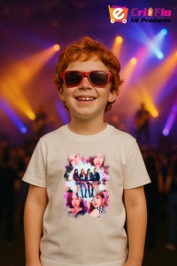 Tricou copii cu formatia BLACKPINK 12 , din bumbac 100% - Img 9