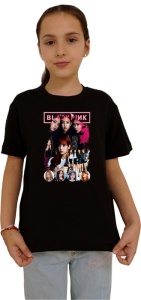 Tricou copii cu formatia BLACKPINK 2 , din bumbac 100% - Img 2
