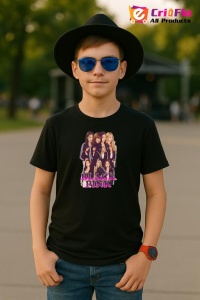 Tricou copii cu formatia blackpink 7 , din bumbac 100% - Img 5