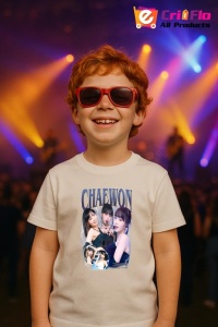 Tricou copii cu formatia CHAEWON , din bumbac 100% - Img 9