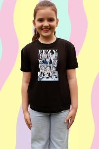 Tricou copii cu formatia ITZY , din bumbac 100% - Img 3
