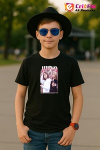 Tricou copii cu formatia JIHYO , din bumbac 100% - Img 5