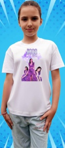Tricou copii cu formatia JISSO PURPLE , din bumbac 100% - Img 7